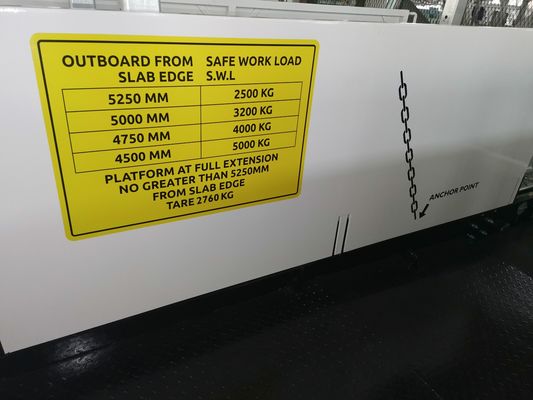 منصات تحميل البناء بعرض 4200 مم Superdeck MLP4200 قابلة للسحب