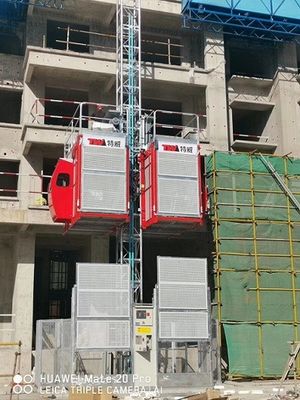 63m/Min مبنى بناء الرفع/السرعة المتوسطة بناء الرفع مع شريط الحافلة/الرفع البيئي الأخضر